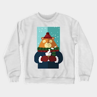 Bear and Chocolate. Crewneck Sweatshirt